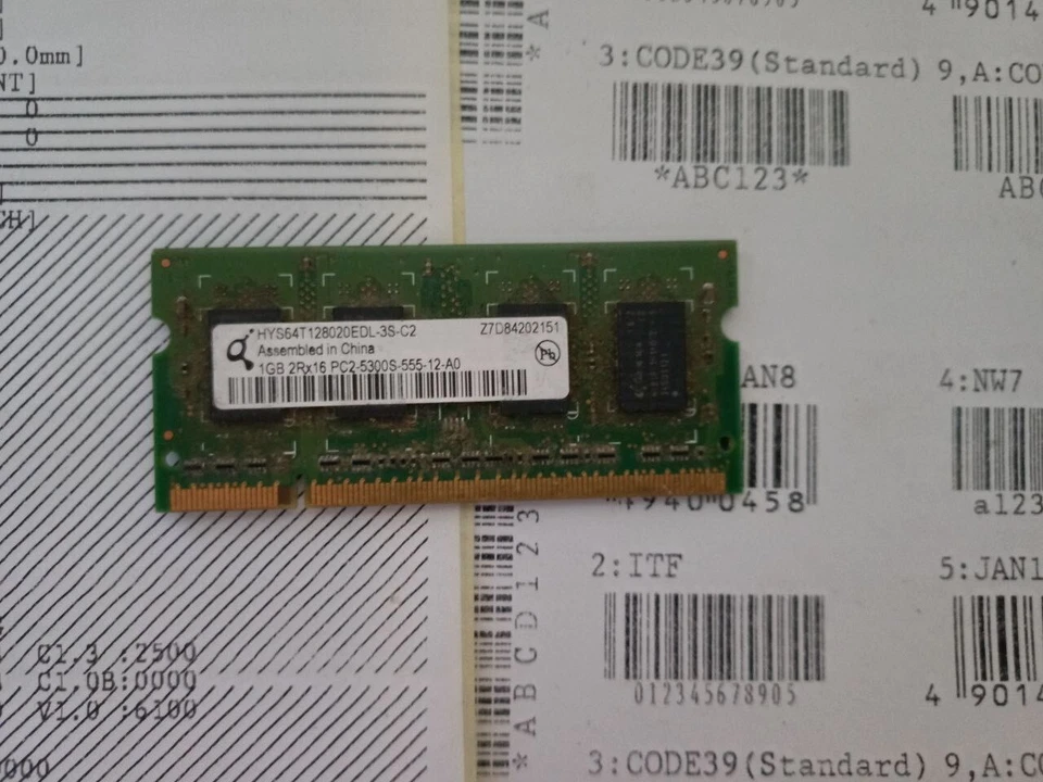 (Lot of 3) Qimonda HYS64T256020EDL-2.5C2 2GB/1GB - Image 3 of 4