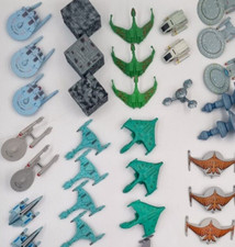 Vintage Star Trek Galoob Toys Micro Machines 1990's Ships with Stands Bases