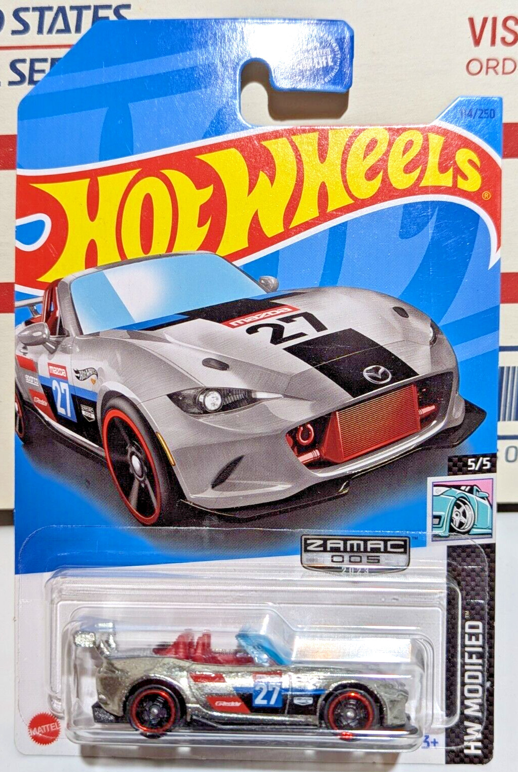Hot Wheels '15 Mazda MX-5 Miata ZAMAC