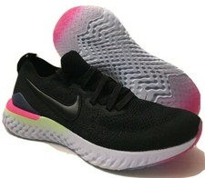 Nike Men's Epic React Flyknit 2 GS Black Sz 7y AQ3243-003