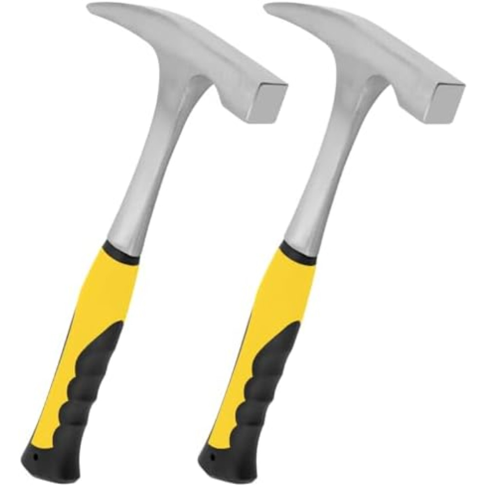 ZOENHOU Martello geologico da 2 pezzi, martello affilato per mattoni, martello f