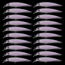 20pcs Minnow Fishing Lure Unpainted Bait Swimbait Blank Lure 9cm 6g