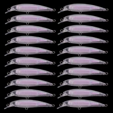 20pcs Minnow Fishing Lure Unpainted Bait Swimbait Blank Lure 9cm 6g