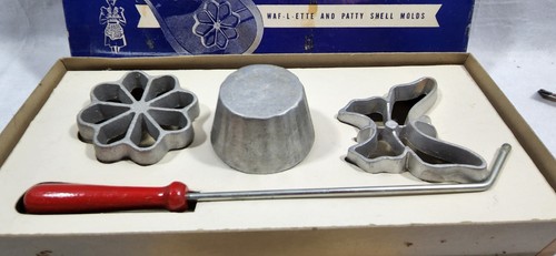 Handi Hostess Kit Waf-l-ette & Patty Shell Molds Mid Century Bonley Products - Picture 5 of 5