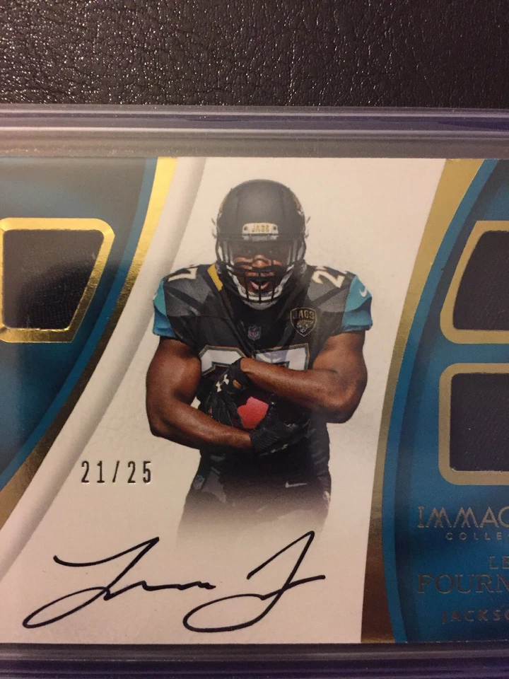 Leonard Fournette ON-CARD ROOKIE Auto /25 2017 IMMACULATE Jaguars 1st ON EBAY! - Image 3 of 4