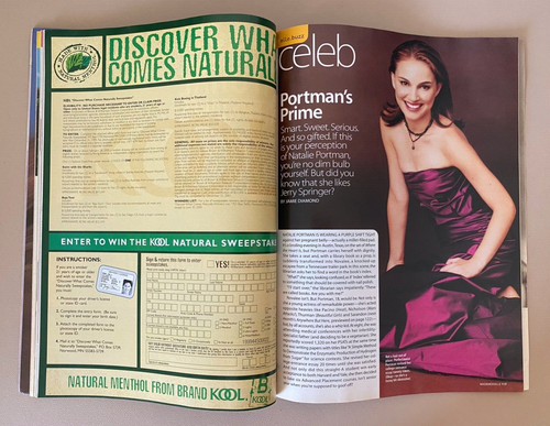 Mademoiselle November 1999 Natalie Portman, Chris O'Donnell, Charm Anyone Guide - Picture 6 of 17