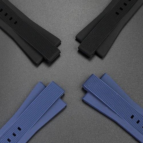 Watch Band Silicone Solid Durable Stainless Steel Buckle Sport Diving Strap - Picture 12 of 23