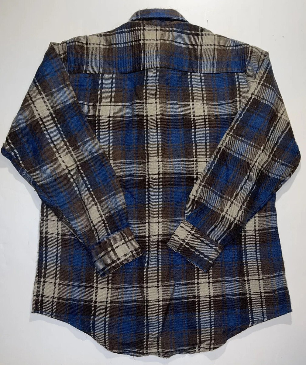 トップス 70's ELY ombre print flannel shirt 70's ELY ombre print flannel shirt DEADSTOCK 