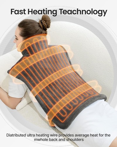 Heat Pack Electric Heating Pad Gifts for Women Mum Men Neck and Shoulder - Picture 7 of 8