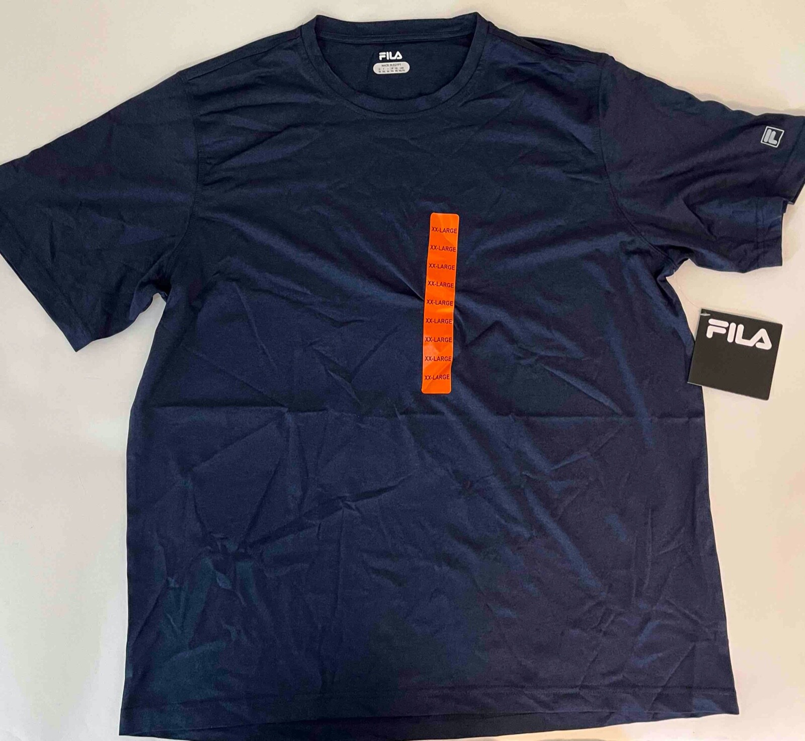 T shirt Fila Sport uomo XXL 2XL blu navy maglietta attiva poliestere girocollo