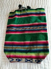 Aztec Patterned Backpack Unisex Rainbow Colorful Peru South America Hippie