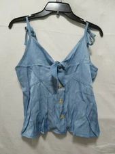 Shein Women's Babydoll Tank Top - Blue - Size Large