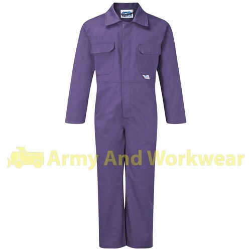 Childrens Boys Girls Coverall Overall Boilersuit All In One Workwear Work Farm - Picture 2 of 5