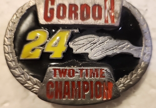 Jeff Gordon NASCAR Belt Buckle Two Time Champion - Picture 4 of 7