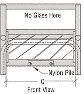 Duranodic Bronze Vertical Sliding Ticket Window With 8-1/4" x 3-1/2" Opening - Picture 3 of 7