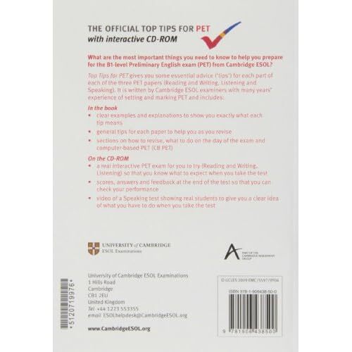 The Official Top Tips for PET Paperback with CD-ROM - Picture 2 of 3