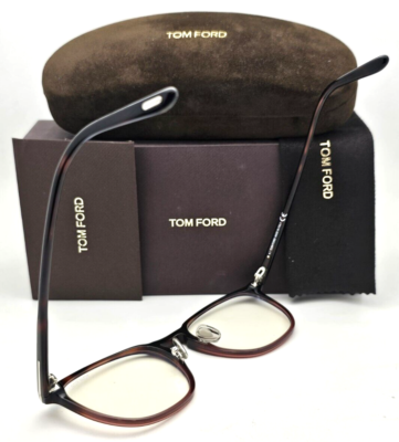 New TOM FORD Blue Block Eyeglasses TF 5700-B 054 54-20 145 Havana