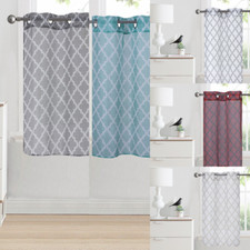 S38 1PC SINGLE STYLE GROMMET TOP VALANCE/PANEL WINDOW CURTAIN VOILE SHEER