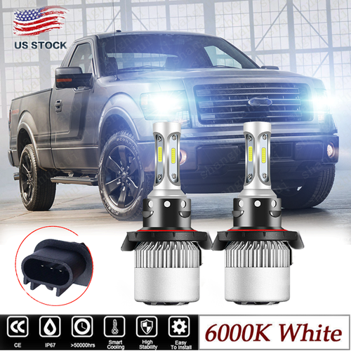 Ridroid H13 LED Headlight Bulbs For Ford F150 F250 F350 Super Duty (2004-2020) – 24000LM 6000K
