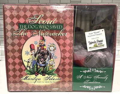 Scout, the Dog Who Saved the Nutcracker by Marilyn Sebesta 2009 Book & Plush