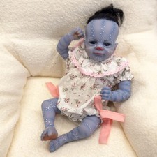 16inch Painted Finished Fairy Avatar Reborn Baby Doll Vinyl 3D Skin Rooted Hair