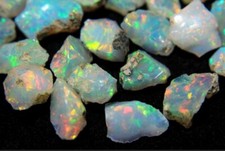 25 Carats AAA Cut Grade Opal Rough, Natural Ethiopian Welo Fire Opal Raw 18-8 mm