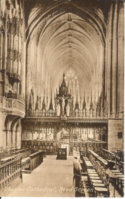 Chester Cathedral, Rood Screen - Unposted 1910s - Frith, Reigate