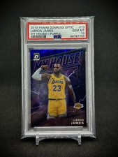 Lebron James 2019 Panini Optic My House Purple Silver Prizm SP PSA 10