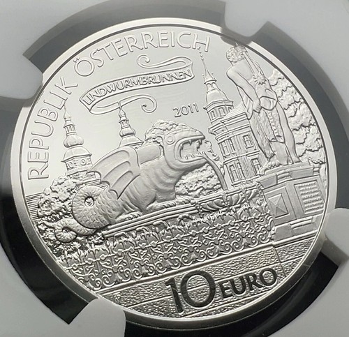 2011 Austria 10 Euro NGC PF70 Ultra Cameo - Lindwurm or Dragon - Picture 4 of 4
