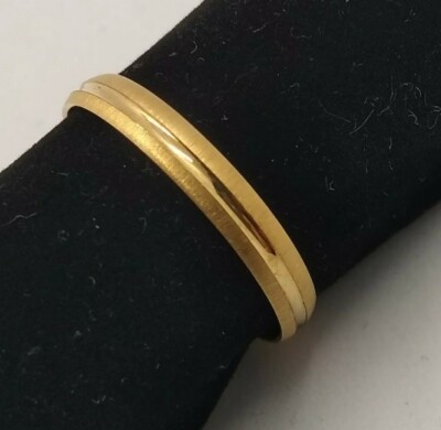 Ehering Gold 18 K. Matt Und Brillo. Ref. S100. Maß Tatum 29