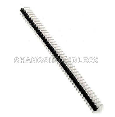 10Pcs 40Pin 2.54mm Right Angle Single Row Pin Header PCB For Arduino NEW
