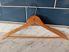 Vintage Hilton Hotels "Across The Nation" USA Wood Wooden Coat Hanger