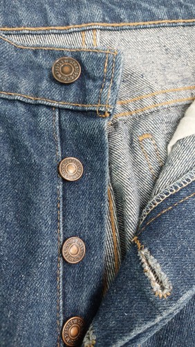 levis 692 button fly black tab blue denim jeans - Picture 5 of 10