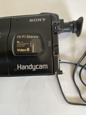 Sony Handycam NTSC Video 8 CCD-F77 Camcorder Black Untested