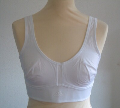 Adidas SHE Sports Bra White Cardio Bra D 90B / F 105B / Non Wired White NEW