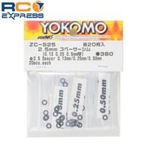 Yokomo 2.5mm Shim Spacer Set (0.13mm, 0.25mm ...