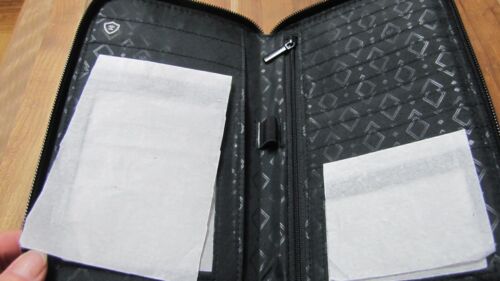 New Vera Bradley Family Travel Wallet 100% Cotton in the color Ornate Blooms - Picture 3 of 6