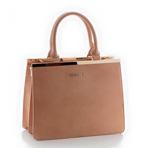 Borsa Mia Bag Rigida con lettering Cipria Grande | eBay