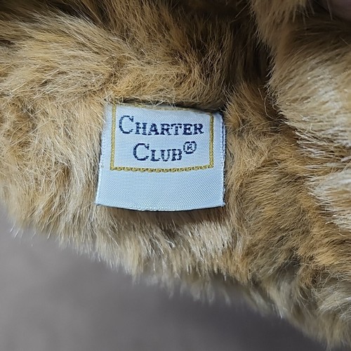 Charter Club Brown Dog Plush Stuffed Animal Toy Vintage Realistic Fur 15" Inch - Picture 5 of 7