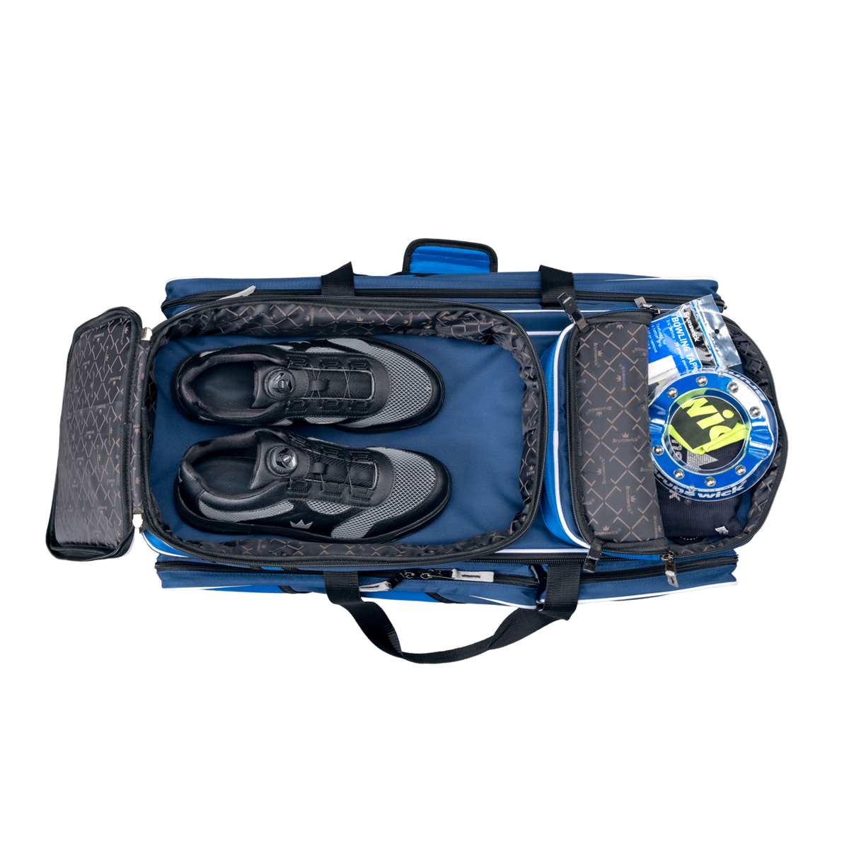 Brunswick Quest Blue 3 Ball Roller Bowling Bag | eBay