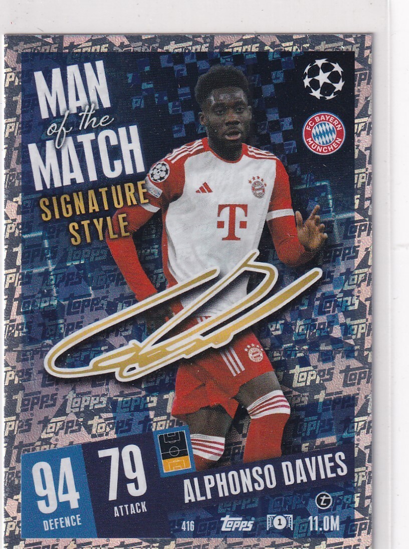 Topps Match Attax Champions League 23/24 Nr. 416 Alphonso