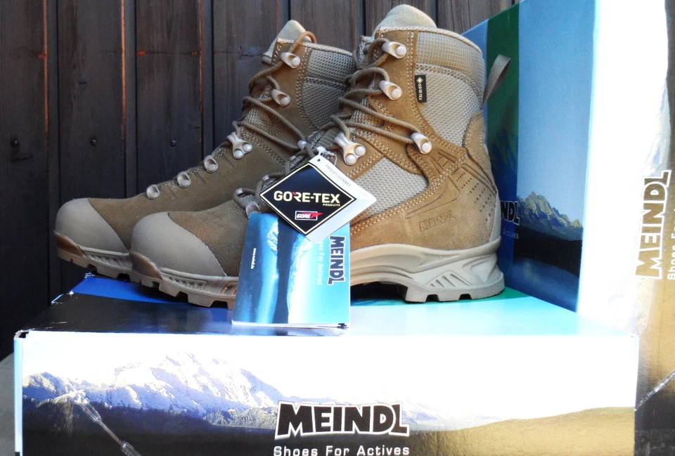 Meindl Leder Gore-Tex Wanderschuhe mit GRATIS Accessoires i.W.v. 20€ NEU Gr. 44