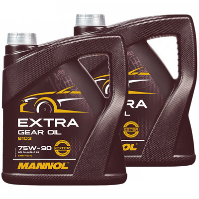 MANNOL Getriebeöl Extra Getriebeoel 75W-90 API GL 4 2x 4 Liter Schalt Oel