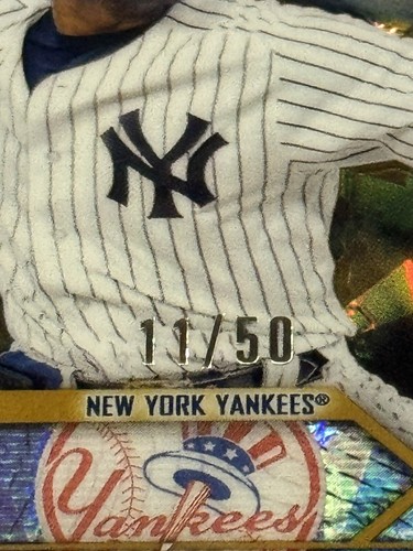 Domingo German 2023 Topps Chrome Update Sapphire Gold Refractor #11/50 • Yankees - Picture 3 of 3