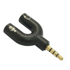 Nuovo adattatore spina jack cuffie 3,5 mm stereo splitter audio a microfono per telefono iPhone
