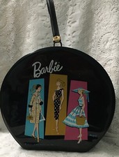 Vintage 1961 Barbie Doll Case, Mattel, Ponytail, Hatbox Style