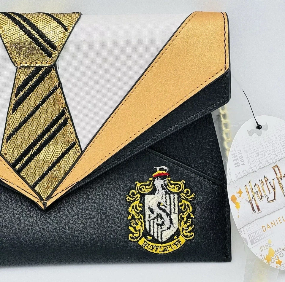 Danielle Nicole Harry Potter Hufflepuff Bolso sin asas Bolso bandolera de hombro Cartera Foto 3 de 3