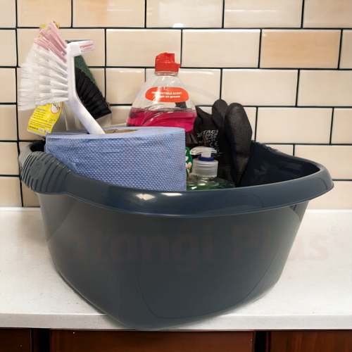 Plastic Storage 32cm Washing Up Sink Bowl Strong Durable Basin Tub Kitchen/Bath - Picture 15 of 15