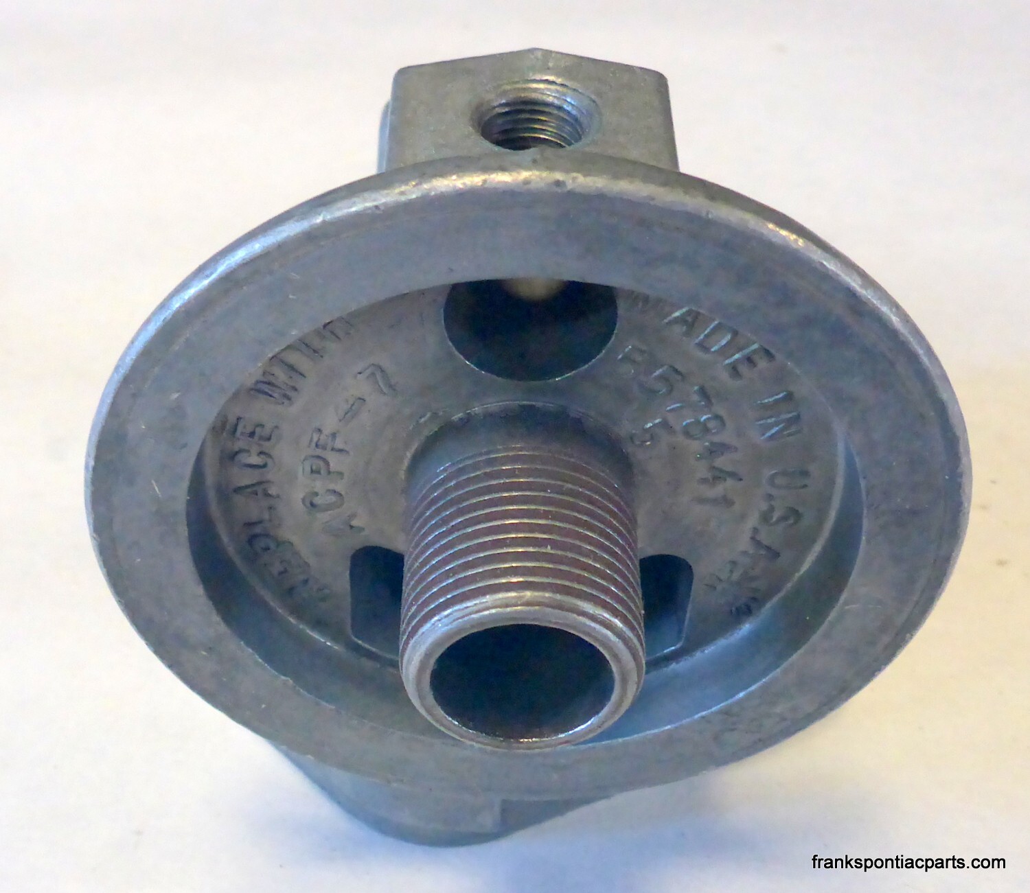 Pontiac V8 Straight Oil Filter Housing Adapter 5578441 OEM GM Firebird