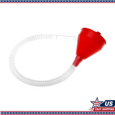 Plastic Wide Mouth Funnel Long Flexible Hose Automotive Fluids Oil Gcolor 1 Pcs Plastic Wide Mouth Funnel Long Flexible Hose Automotive Fluids Oil Gcolor 1 Pcs